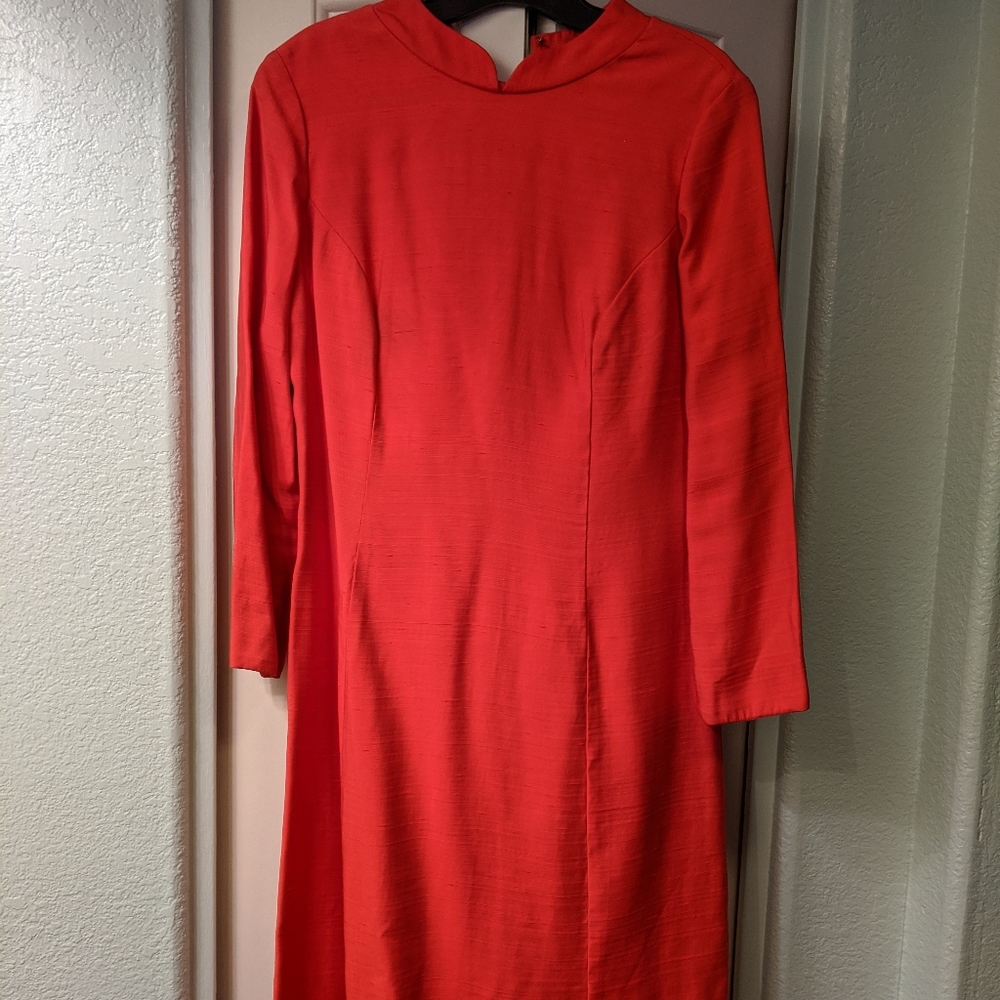 Vintage 60s 70s Henry Lee Red Dress